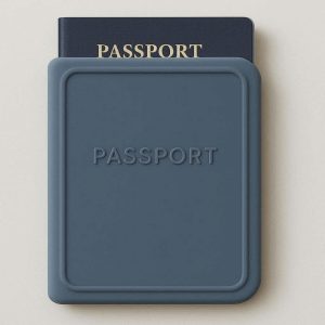 Silicone Passport Holder Waterproof Protective Case Soft Rubber Travel Document Wallet Identification Card Sleeve Minimalist
